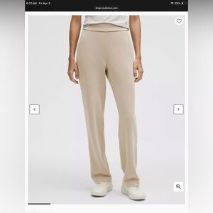 lululemon athletica Beige Straight-Leg Women's Pants